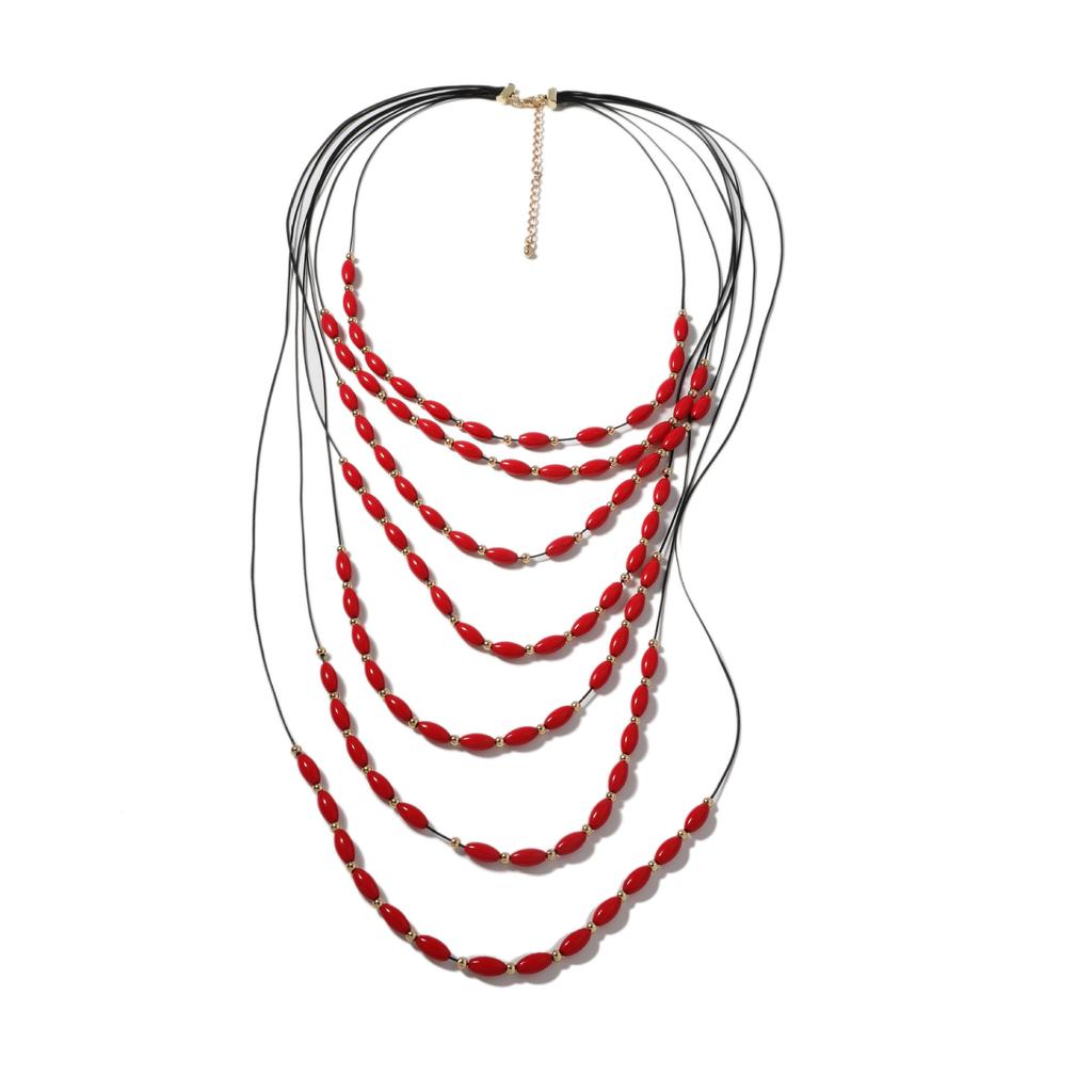 Bohemian Personality Retro Style, Multi-layer Beading, Stacked with Long Necklaces, Temperament and Versatile Women's Style