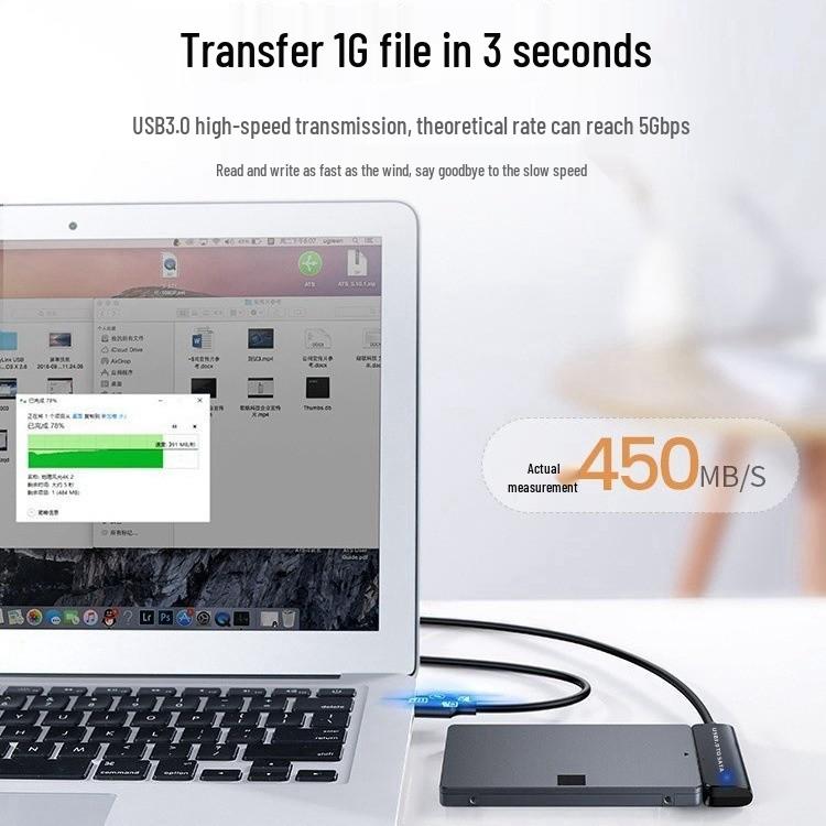 Dual-Head USB-C Docking Station: 8-in-1 Multi-Function Charger & Data Hub for Laptops