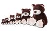 NICI Stuffed Toy Classic Bear 22 Cacao 35 cm Fluffy Bear Germany 3047604