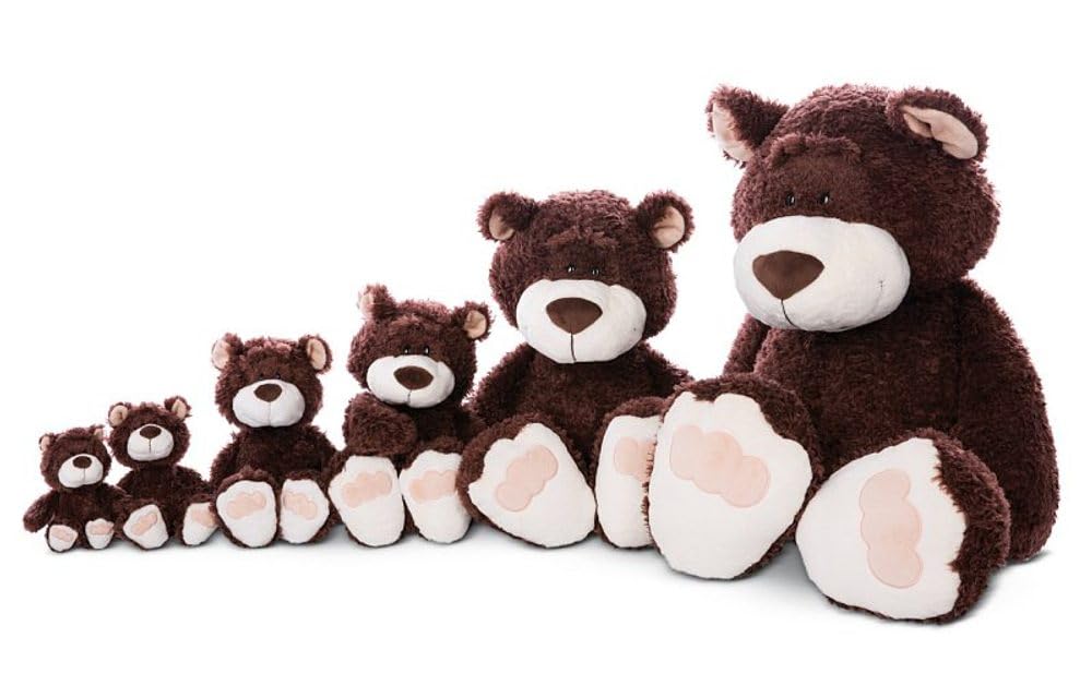 NICI Stuffed Toy Classic Bear 22 Cacao 35 cm Fluffy Bear Germany 3047604