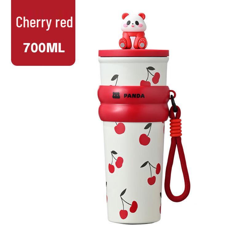 Panda Doll Insulated Straw Tumbler