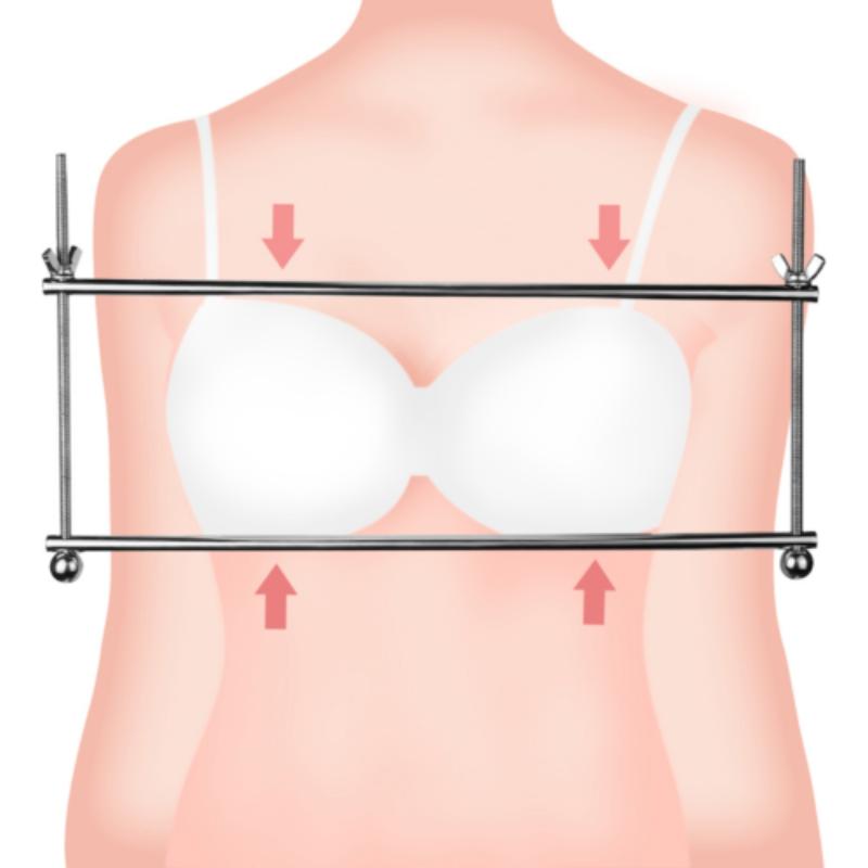 Heavy Steel Rack Compactor Breast Bondage  Hard Tit Restraints Metal Nipple Clamps Female Adult Sex Toy for Women