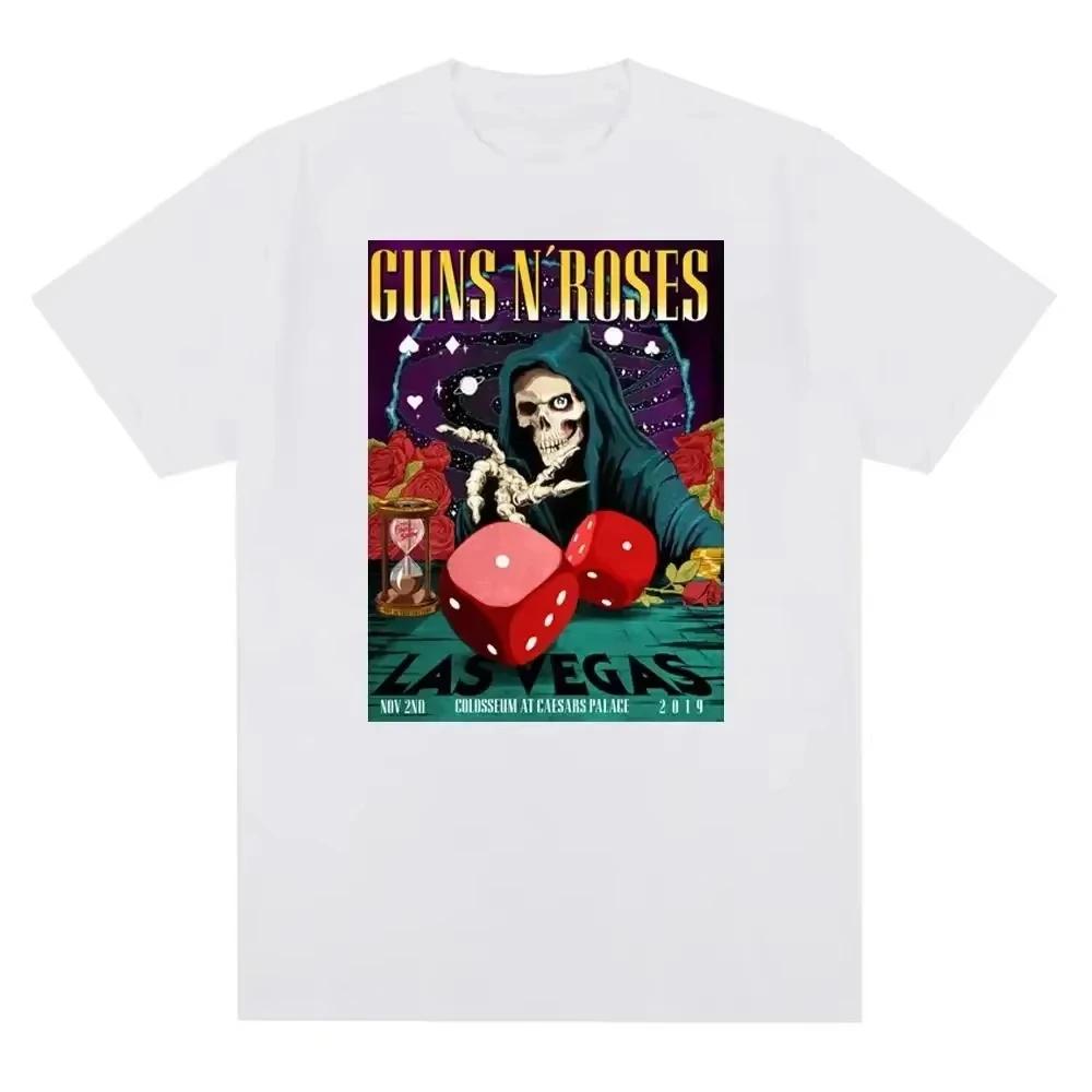 Guns N Roses Graphic Print T Shirt Vintage Rock Band Streetwear Short Sleeve Fashion Crew Neck T Shirt Unisex Tshirt Unisex