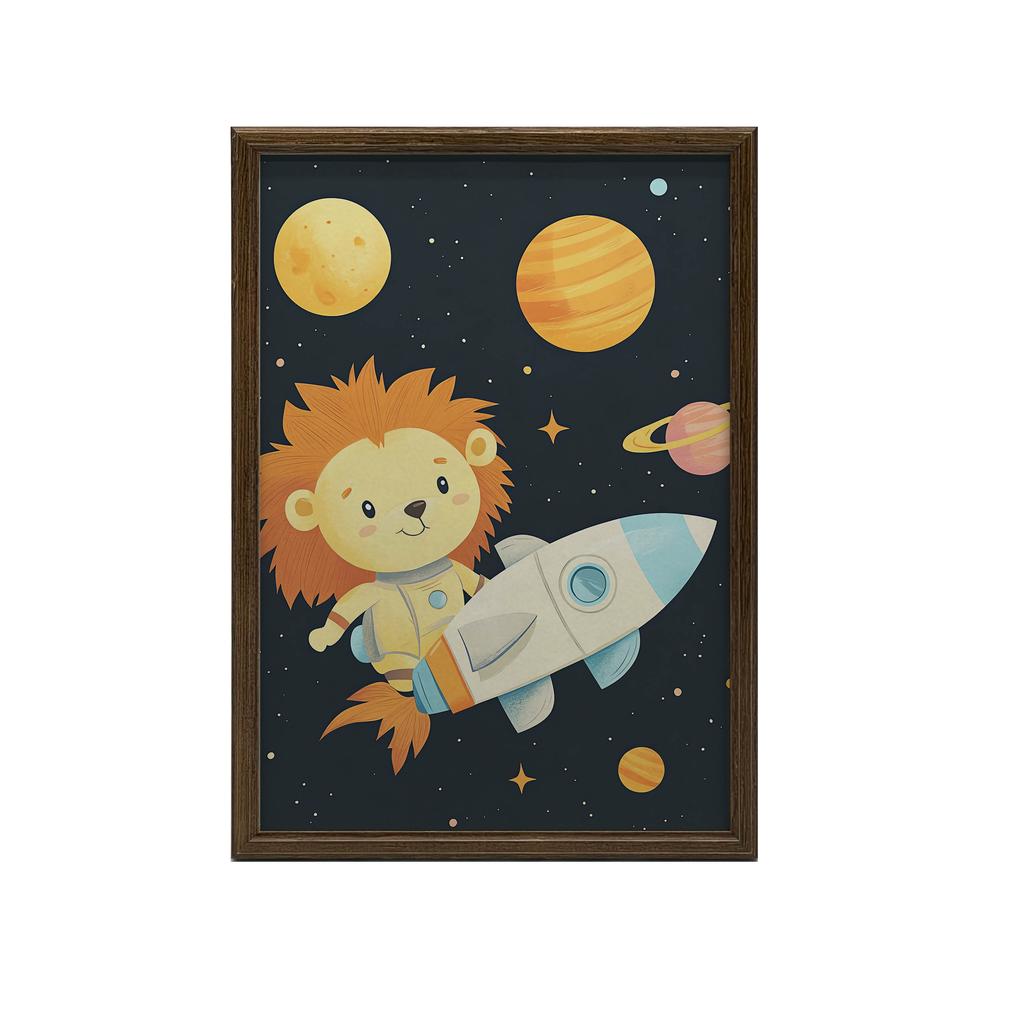 Plakat Lwiątkowe Marzenia Plakat Lwiątkowe Marzenia, 30X40 Cm, Rama Drewniana Jasny Dąb, Papier Matowy 230 Gsm