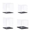Clear Display Case Acrylic Box Assemble Plastic Storage Box Dustproof Showcase for Collectibles Craft Action Figures Toys