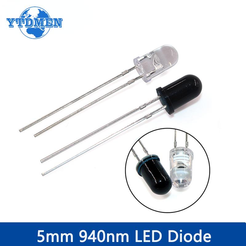 20 Stück/Set 3mm 5mm 940nm LED Infrarot Emitter und IR Empfänger Diode F3 F5 LEDs Dioden, für Arduino