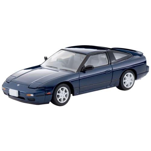 TOMYTEC Tomica Limited Vintage Neo Měřítko 1/64 LV-N235d Nissan 180SX TYPE-II Speciální výbava, Tmavě modrá, Model 1991, Hotový model,