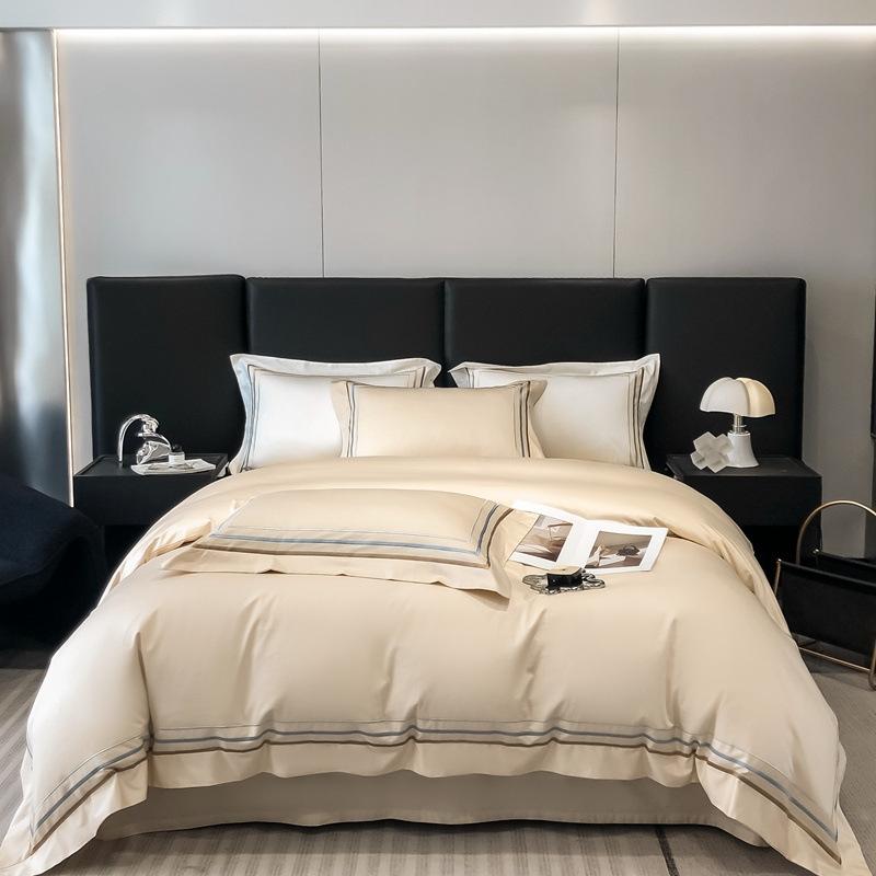 

Четырехсекционное хлопковое ретро-стиль, французский цвет, подходящий по цвету, украшение с рюшами и бантом, постельное белье, плиссированная юбка-кровать, размер 1,8 м, пододеяльник большого размера