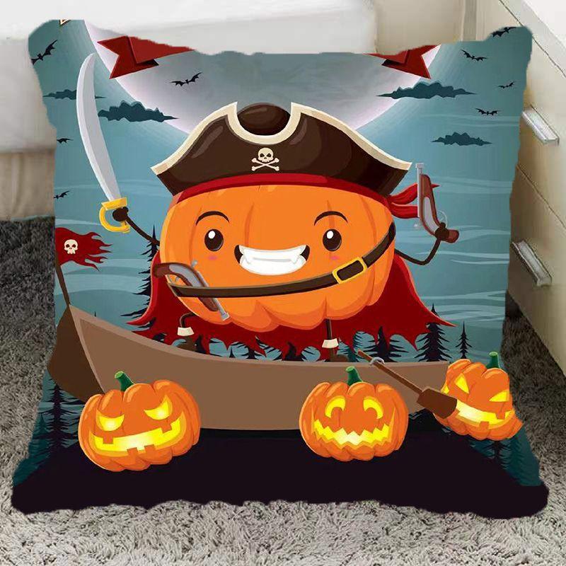 Halloween Pillow Pumpkin Funny Two-Dimensional Animation Pillow Emoticon Pack Party Party Boy and Girl School Day Gift