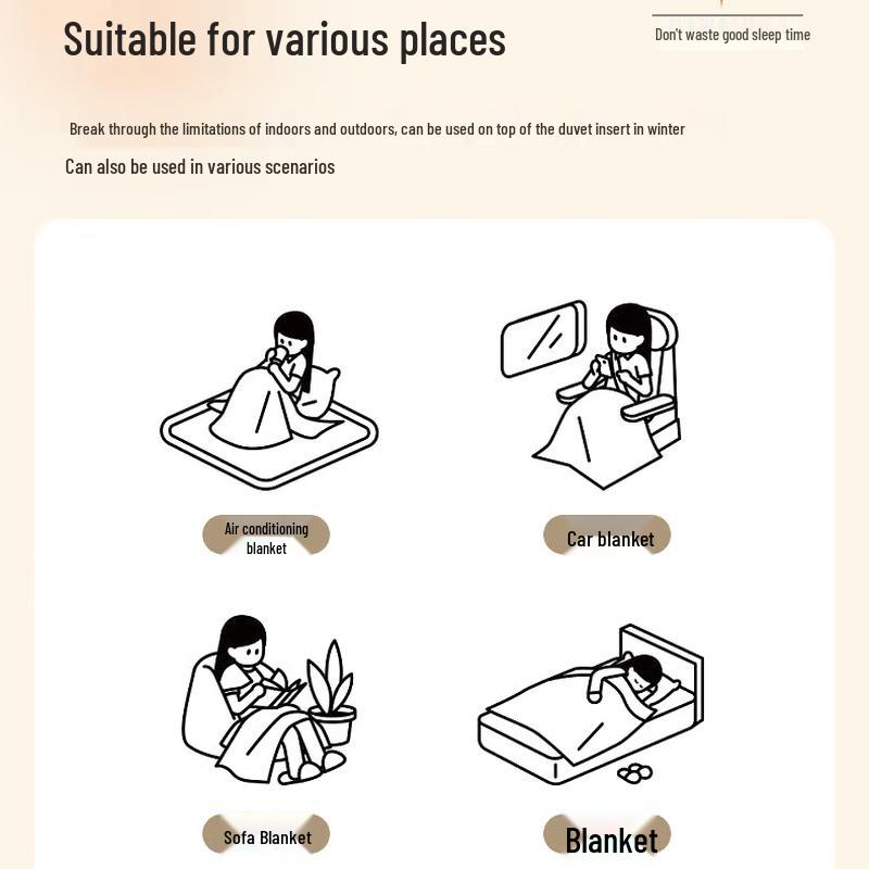 OEING Ultra-Soft Coral Fleece Blanket