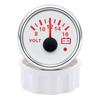 A 52mm Marine Auto Voltmeter Gauge 8-16/16-32 Volts Voltage Gauge for Universal Car Caravan Marine Boat Red Backlight Volt