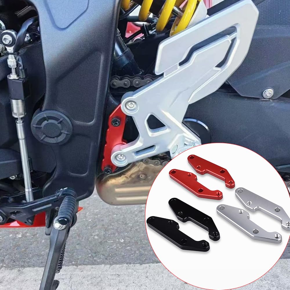 LEDISHUN Back Step Adjuster Step Offset Plate for Honda CBR650R CB650R 2019-2025 (Black)