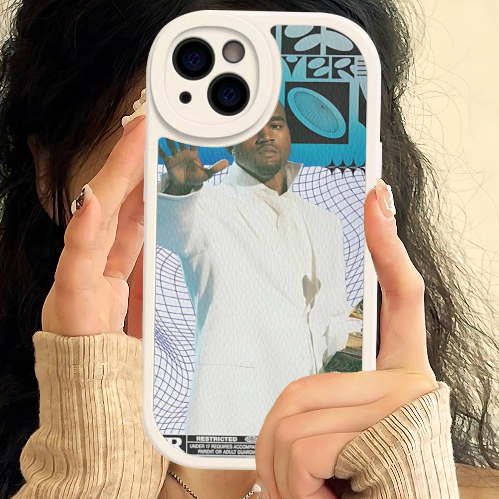 American K-Kanye Pop Rapper W-West Phone Case For IPhone 16 15 14 13 12 11 Pro Max Plus Shockproof Leather Cover