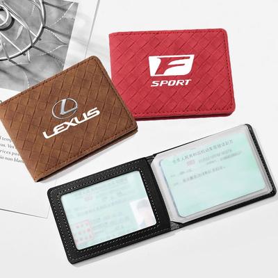 1Pcs Car Driver License Wallet ID Credit Card Holder For F SPORT CT ES GS NX IS250 CT200h IS300h ES300h ERX400h NX300h