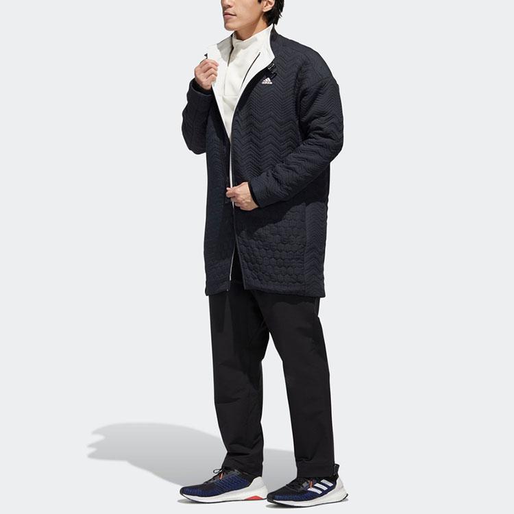 Adidas Off-Center Zip Track Jacket Men Jackets Black GM4463