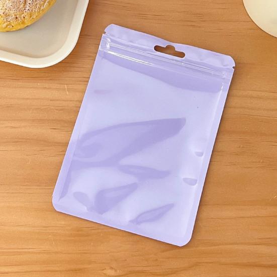 10Pcs Storage Bags Moisture-proof Vibrant Color Visible Design Good Sealing Wide Application Smell Proof Zip-lock Bags Candy Jewelry Organizers