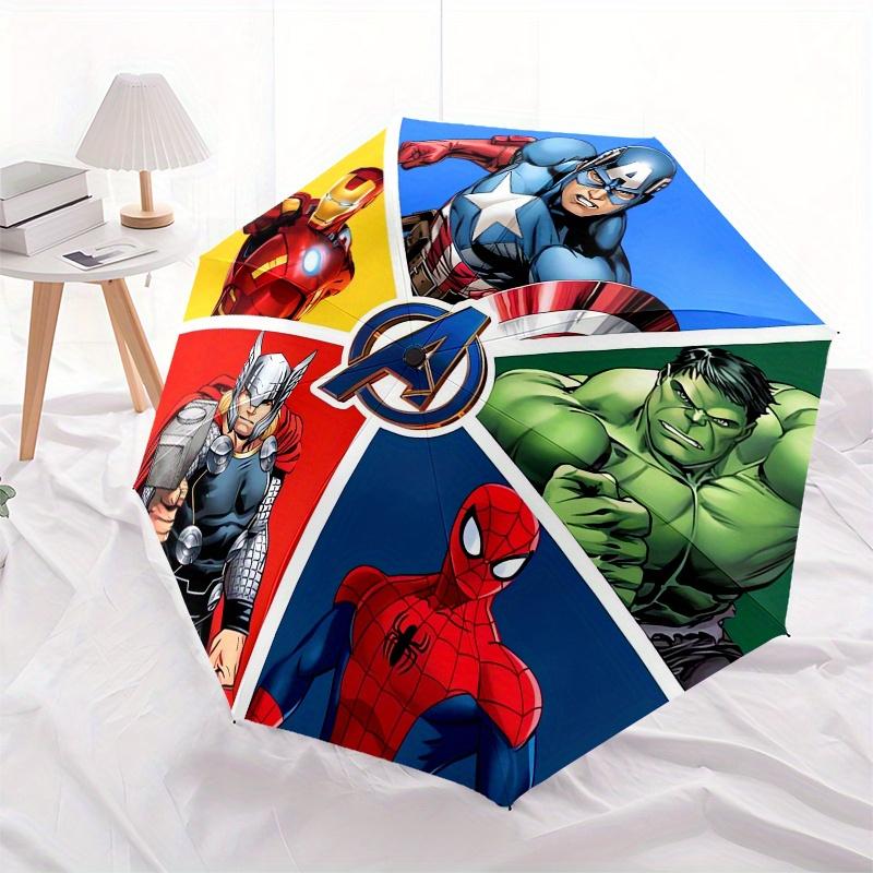 Дисней Мстители, Супергерои, Комиксы, Ручное Открытие и Закрытие Зонта, 8-спицевая Усиленная Складная Конструкция, Легкий