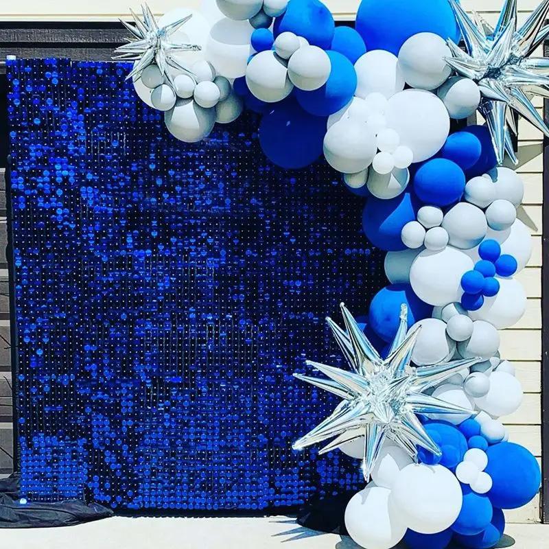 1PC Square Sequin Home Decor Bachelorette Party Backdrops Wall Background Curtain Birthday Party Decor 1*2m