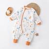 Baby Sleep Sack With Split Legs Dual Zippers Pure Cotton Silk Lined Toddler Wearable Sleeping Bag 1-3 Years
