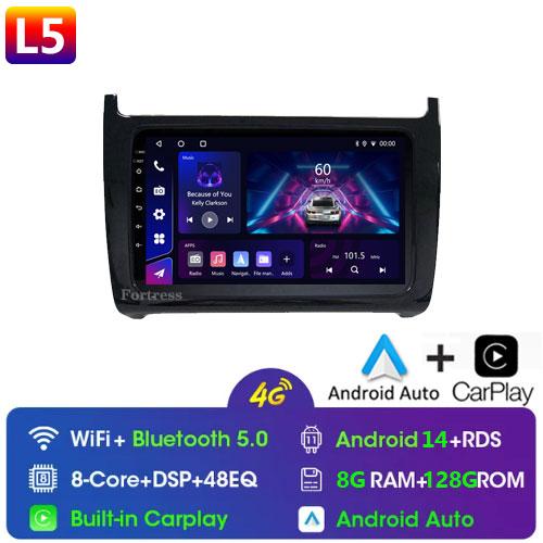 9 Inch 2 Din Android 13 Auto Radio For VW Volkswagen POLO 5 Sedan 2008- 2020 Carplay Car Multimedia GPS Autoradio