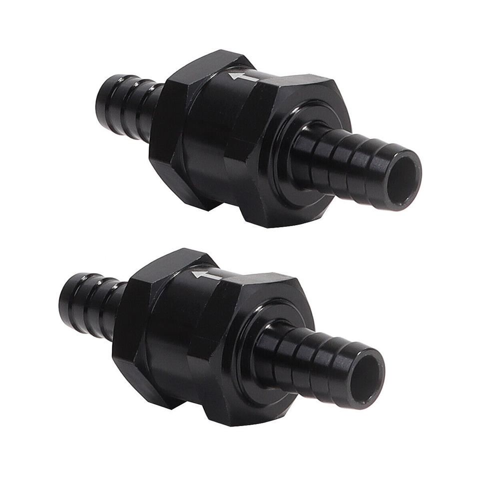 Auto Parts Fuel Check Valve Real Carburetors Black One-Way Aluminum Alloy Fuel Check Valve Inline Mm Carburetors