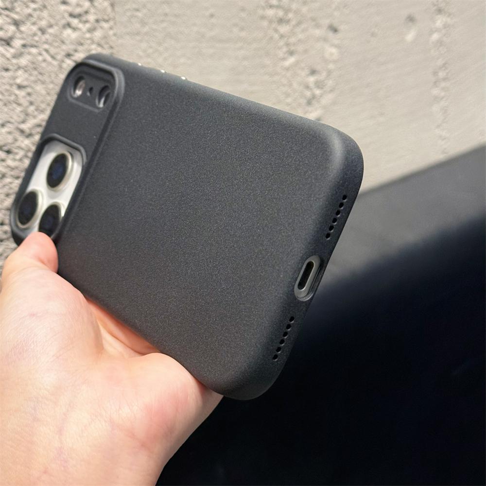 Frosted Solid Color For Magsafe Case For iPhone 17Pro 14 13 15 16 Pro Max Touch Camera Button Magnetic Soft Silicone Back Cover