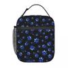 Blue Dog Paw Pattern Insulated Lunch Bag for Women Office Cooler Thermal Food Box Tote Leakproof Lunch Boxes Container