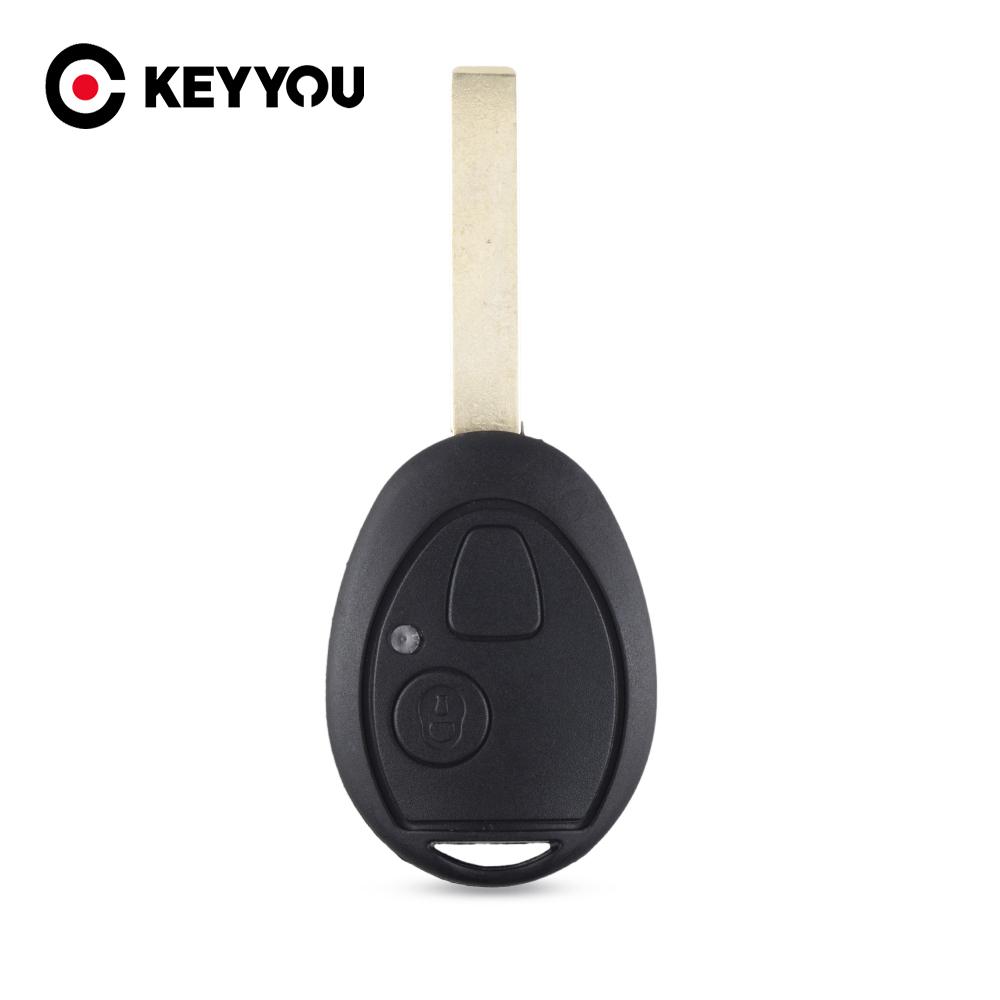 KEYYOU 2 Tasten Fernbedienung Schlüsselhülle Gehäuse Fob Für Land Rover 75 MG ZT-T Für BMW Mini Cooper 2002 2003 2004 2005