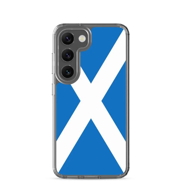 Coque Téléphone – Samsung – Galaxy S23 Plus – Drapeau Écosse – Souple – Multicolore