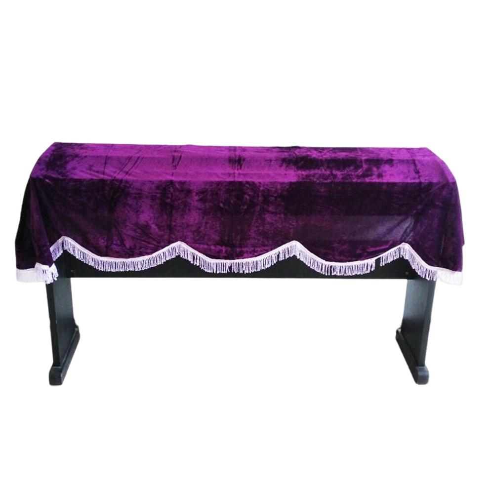 

1PC 180x80cm Thickened Velvet 88 Key Electric Piano Covers Wine Purple Fringed Dustproof Piano Protector for Home Music Store 180x80cm фіолетовий