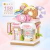 LOZ Panda Pet Restaurant Dessert Coffee Pet Fruit Store Street View Food House Building Blocks Kit Bricks Model Toy
