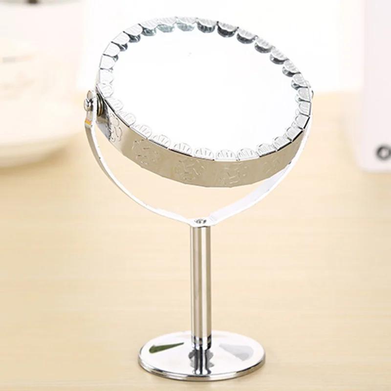 Magnification Makeup Mirror 360 Rotating Professional Desktop Cosmetic Metal Mirror Double Sided Magnifier Swivel Desktop Makeup
