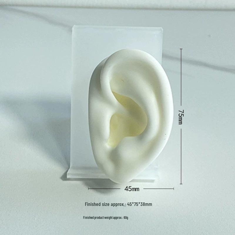 Silicone Ear Model for Piercing Jewelry Display