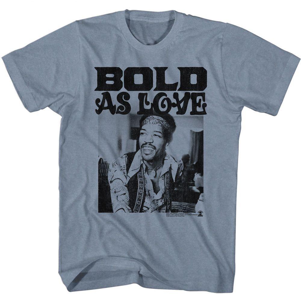 Jimi Hendrix Bold Indigo Heather Music Shirt XL