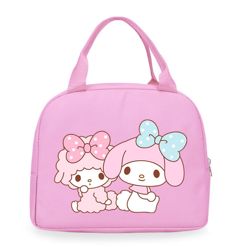 Melody cute cartoon print student lunch bag high value work commute leisure handbag