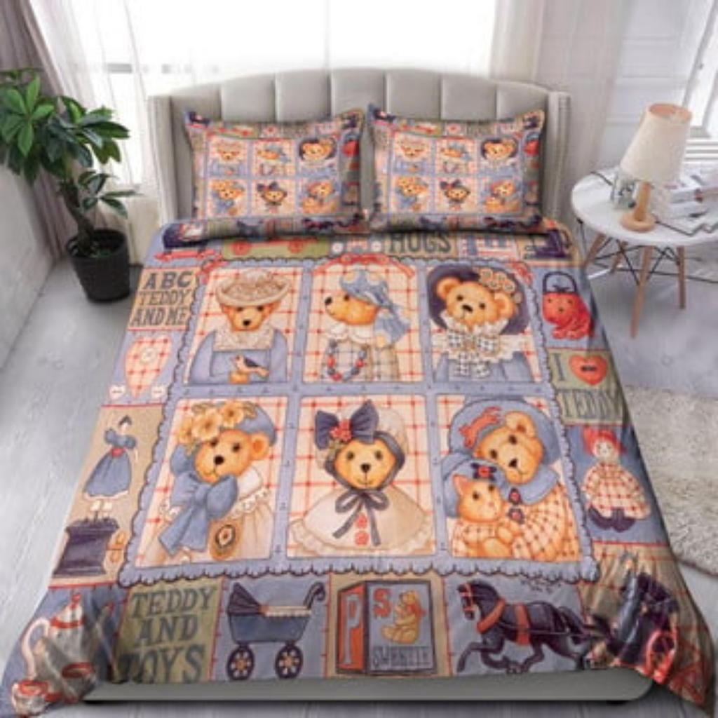 Tmarc Tee Red and Blue Dragons Comforter Duvet Cover Set Bedding Cover Suit