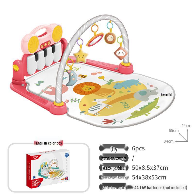 Baby Kick & Play Piano Toy: Music Gym Mat for Newborns