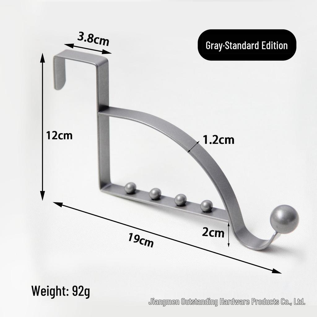 Creative Non-Slip Over-the-Door Hook Coat Rack Without Drilling