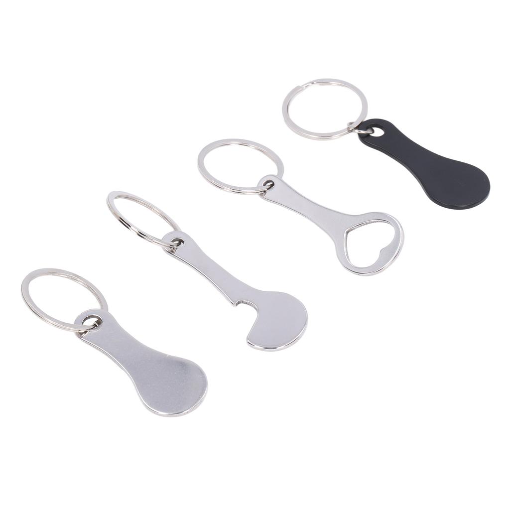 Aluminum Alloy Shopping Trolley Keychain Portable Alternative Shopping Trolley Keyring