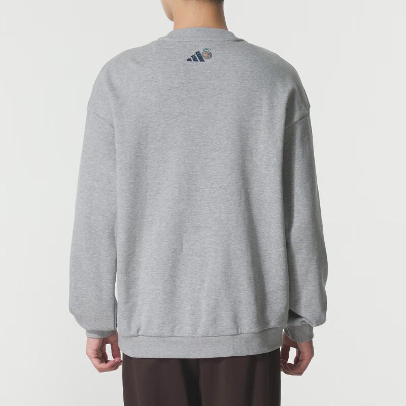 adidas Men's GFX Sports Crew Neck Sweatshirt Grey KC5323