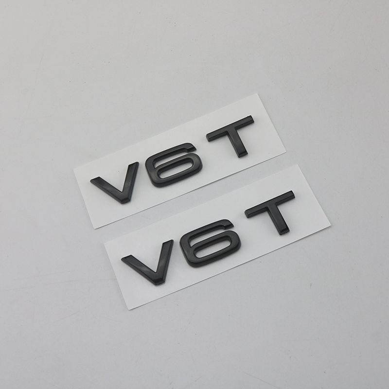 V6T V8T leaf label V10V12 side label A4LA5A6LA7Q3Q6Q7 car logo Q5A8L displacement car sticker