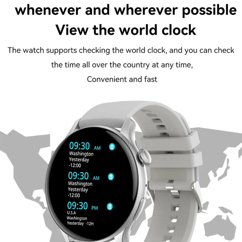 2025 New NFC GPS Smart Watch Women AMOLED Always On Display BT Call Heart Rate Blood Pressure Fitness Track Smartwatch 66*466 HD Screen