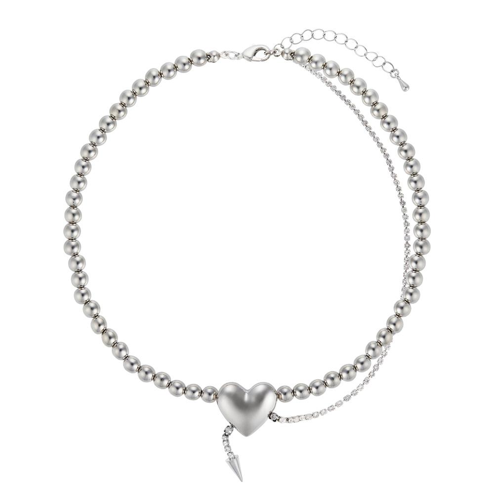 Everybirthday Heart Cupid Silver Necklace