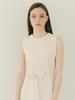 SPERONE WOMEN Minimal Belted Dress (Ivory)