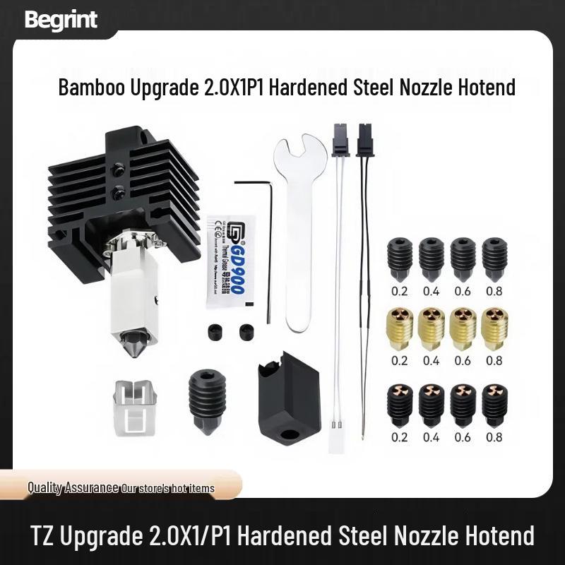 Tuozhuzi X1C/P1P 2.0 Steel Hotend Assembly Nozzle for 3D Printers