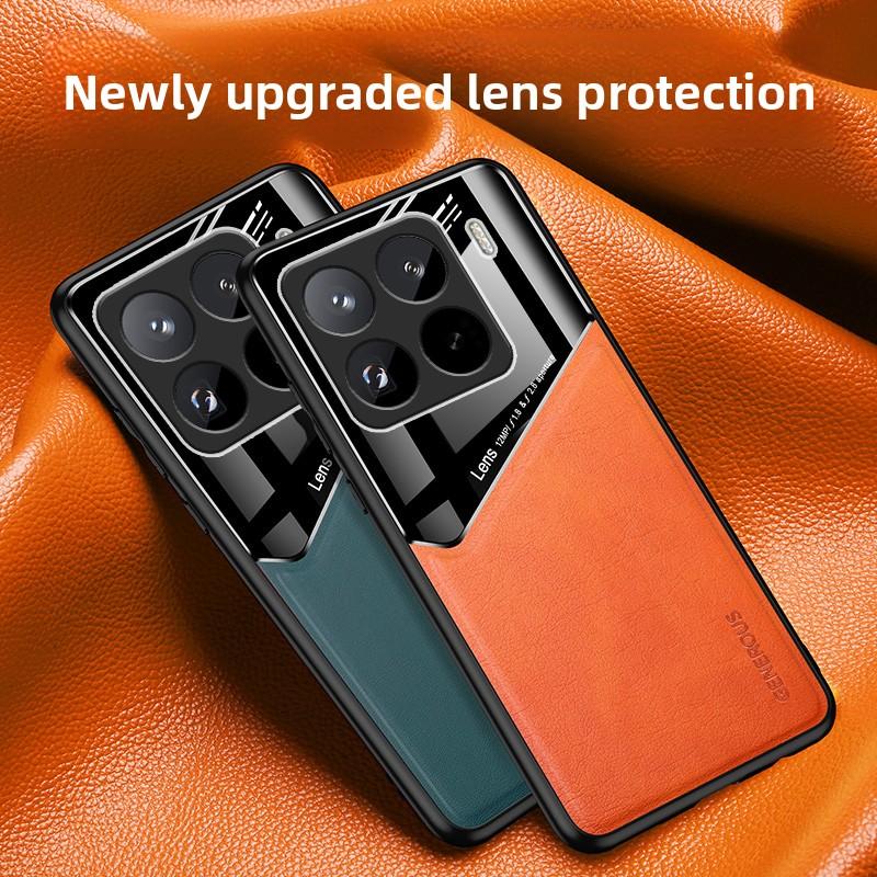 For Xiaomi Mi 15T Pro Case Luxury Soft Leather Texture Magnetic Protective Back Cover Case for Xiaomi Mi 15T 14T Pro Phone Shell