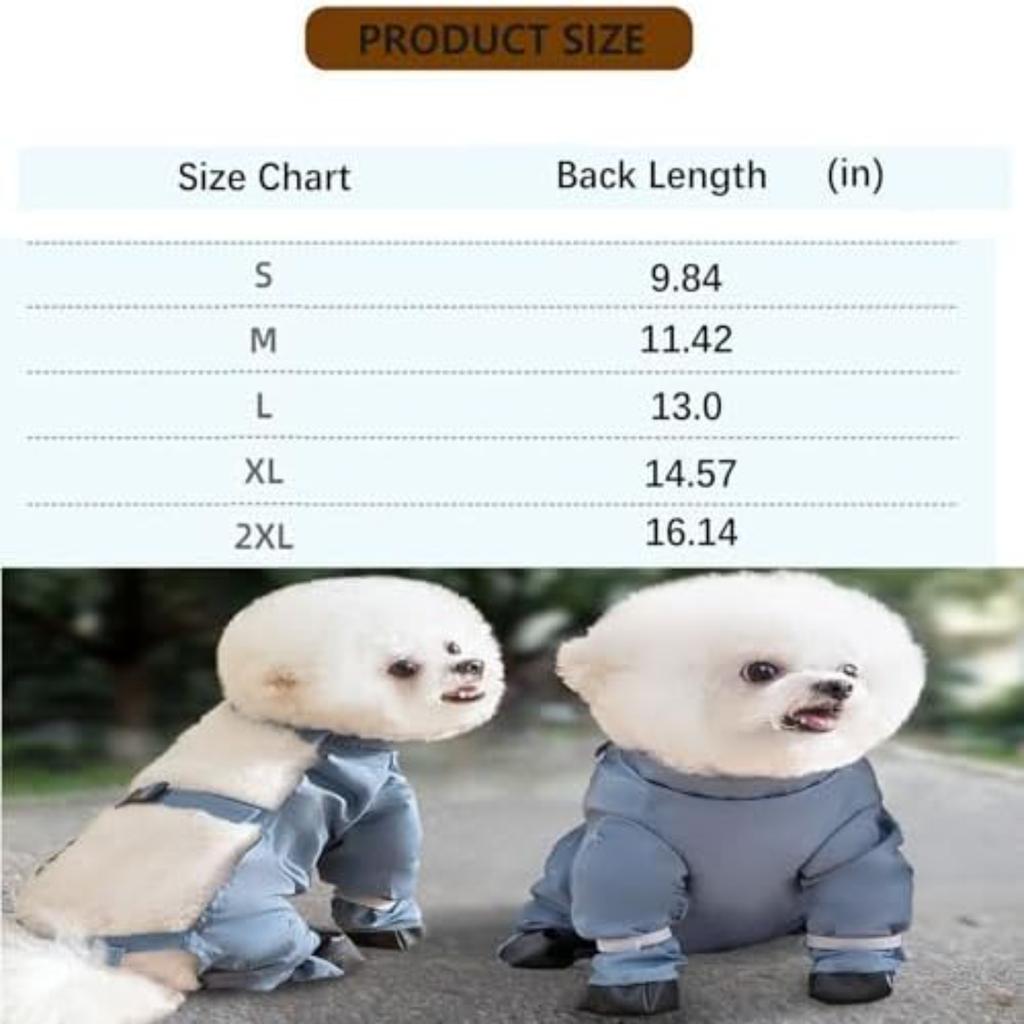 Dog Boots Leggings Waterproof Dogs Pants Anti-dirty Dog Clothes Breathable Dust Pants Adjustable Jumpsuit Straps Pet Supplies