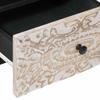 Bedside Table 2 pcs White 40 x 33 x 46 cm Solid Mango Wood
