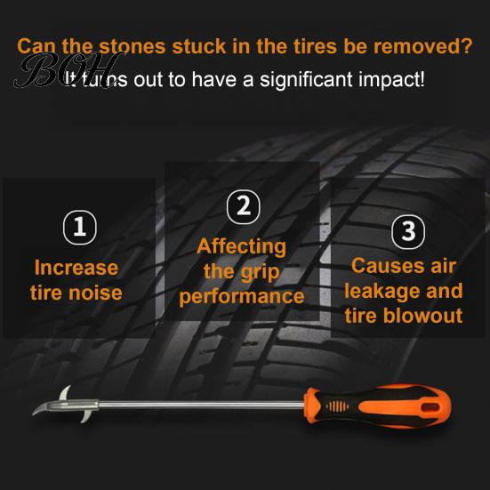 Car Tire Cleaning Hook Hook, Gap Buckle Stone Automotive Repair Tool Cleaner Universal Metal Picker