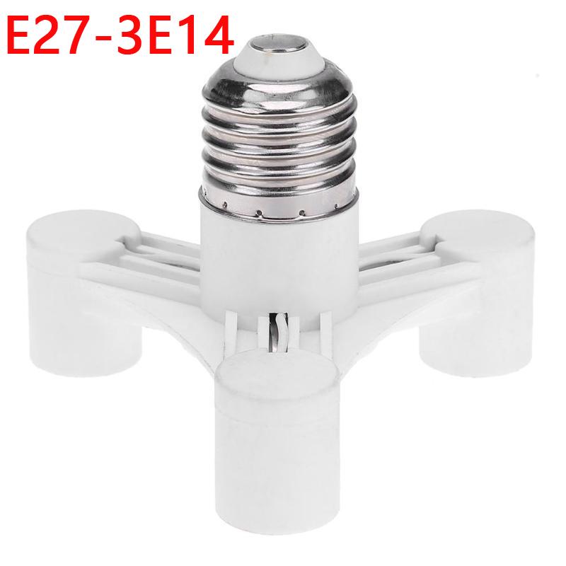 E27 LED Base Bulb Base E27 Socket E27 to 2/3/4/5/6 Bulb Head Light Socket Adapter Splitter Converter Screw Induction Lamp Holder